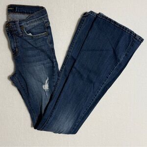 Angry Rabbit size 25 Dark Blue Flare Jeans